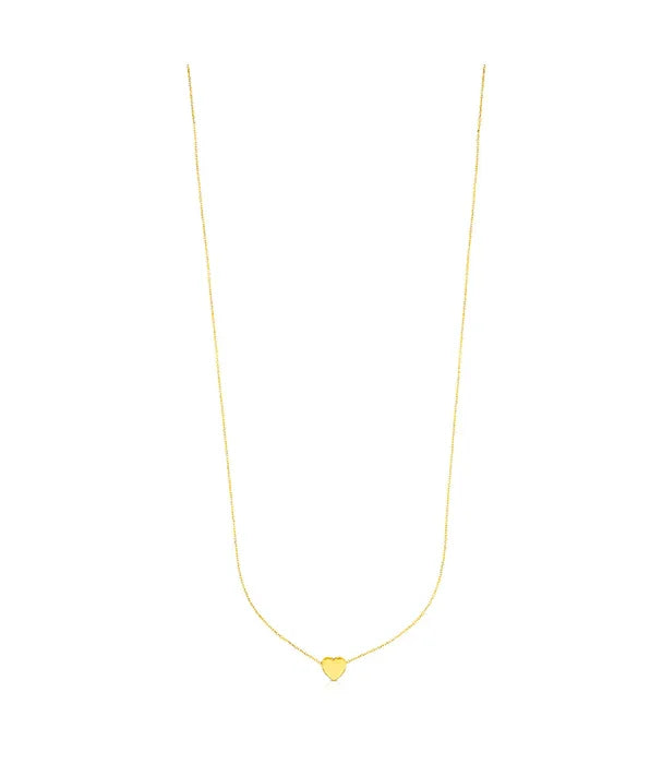 שרשרת זהב דקה עם תליון לב, עיצוב אלגנטי, תכשיט קלאסי מבית CHOZEN