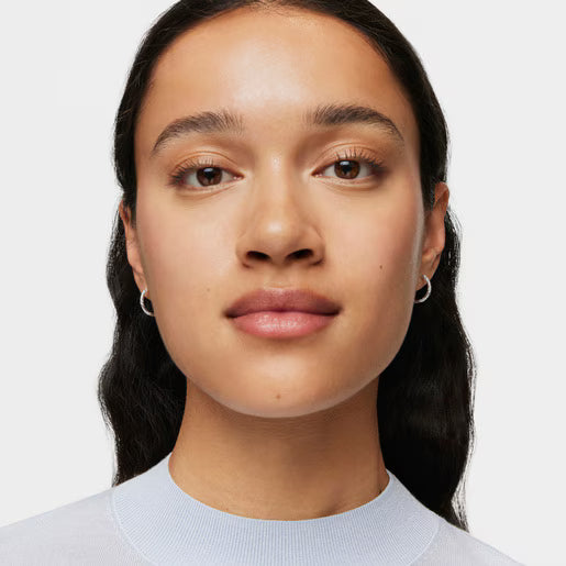 טואוס עגילי חישוק Twisted מכסף