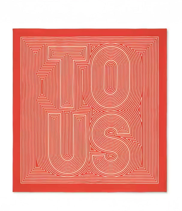 טואוס צעיף Maze בצבע כתום