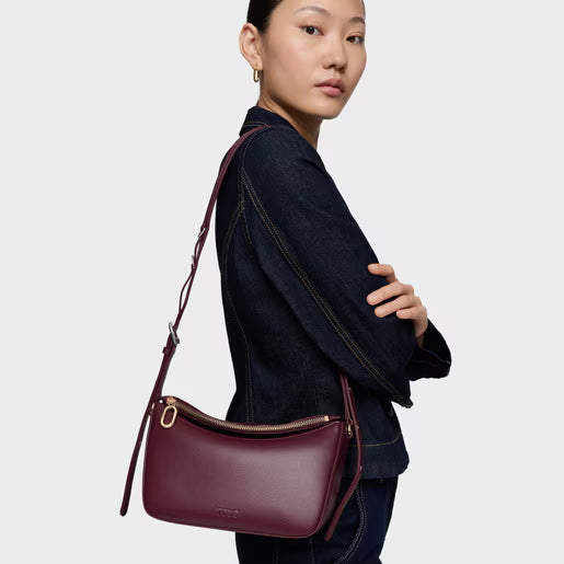 טואוס תיק צד City בצבע בורדו