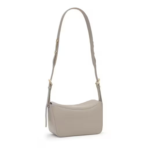 טואוס תיק צד City בצבע חום-אפרפר