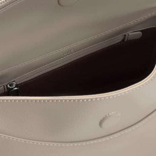 טואוס תיק צד City בצבע חום-אפרפר