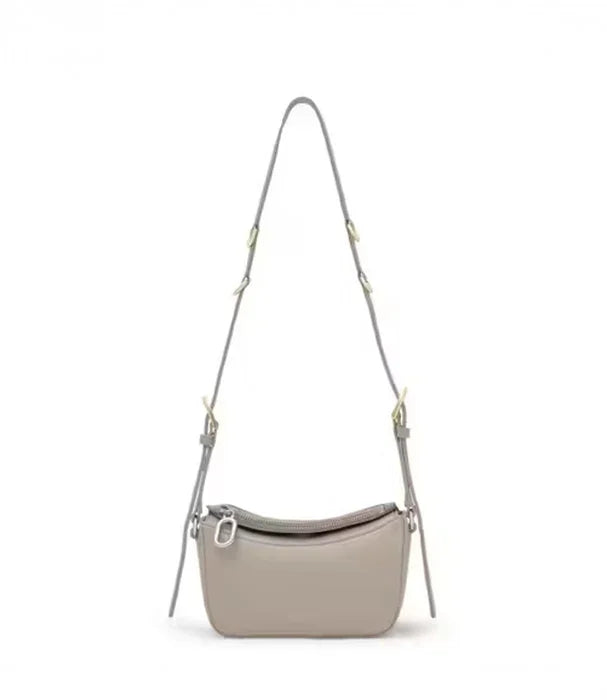 תיק כתף אפור לנשים עם רצועה מתכווננת, מבית CHOZEN, עיצוב מודרני ואלגנטי