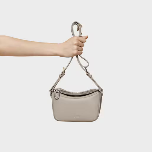 טואוס תיק צד City קטן בצבע חום-אפרפר