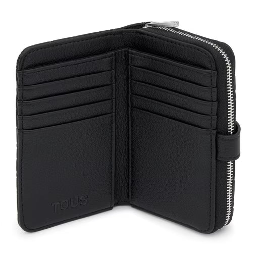 טואוס ארנק Bridge Puffy Bear בצבע שחור