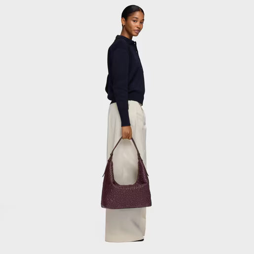 טואוס תיק צד Puffy Bear בצבע בורדו