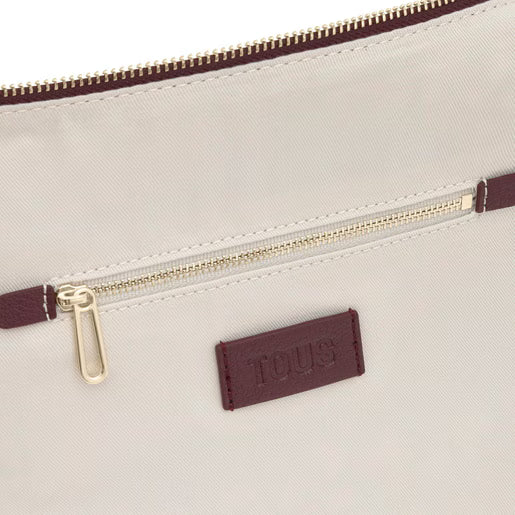 טואוס תיק צד Puffy Bear בצבע בורדו