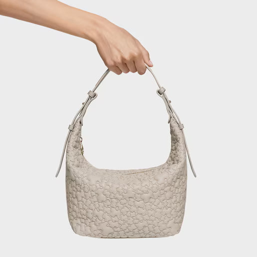 טואוס תיק צד Puffy Bear בצבע אפור