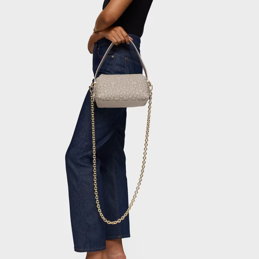 טואוס תיק כתף Puffy Bear בצבע אפור