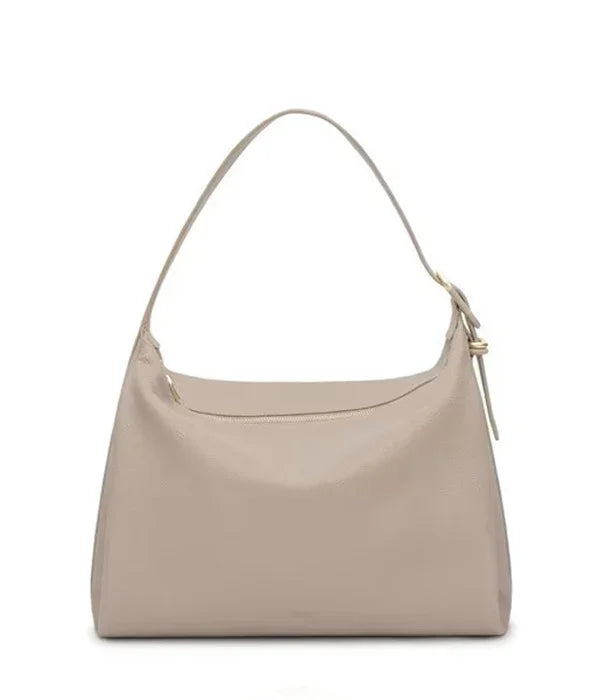 תיק כתף יוקרתי בצבע בז' מבית CHOZEN, עיצוב מודרני, עור איכותי, מבית קבוצת אלפא