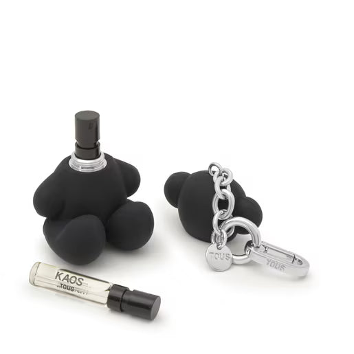 טואוס מחזיק מפתחות-כיסוי בושם Bold Bear בצבע שחור