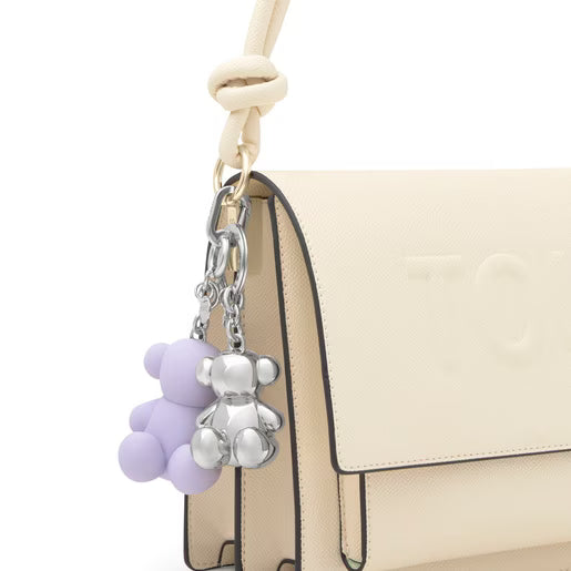 טואוס מחזיק מפתחות-כיסוי בושם Bold Bear בצבע סגול