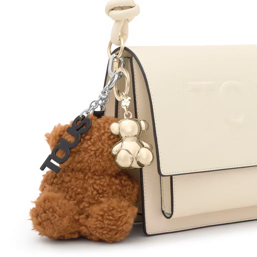 טואוס מחזיק מפתחות דובי Bold Bear Fleece בצבע חום