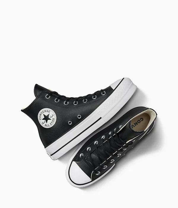 נעלי סניקרס עור שחורות גבוהות Converse All Star, צילום מוצר ל-CHOZEN, קבוצת אלפא