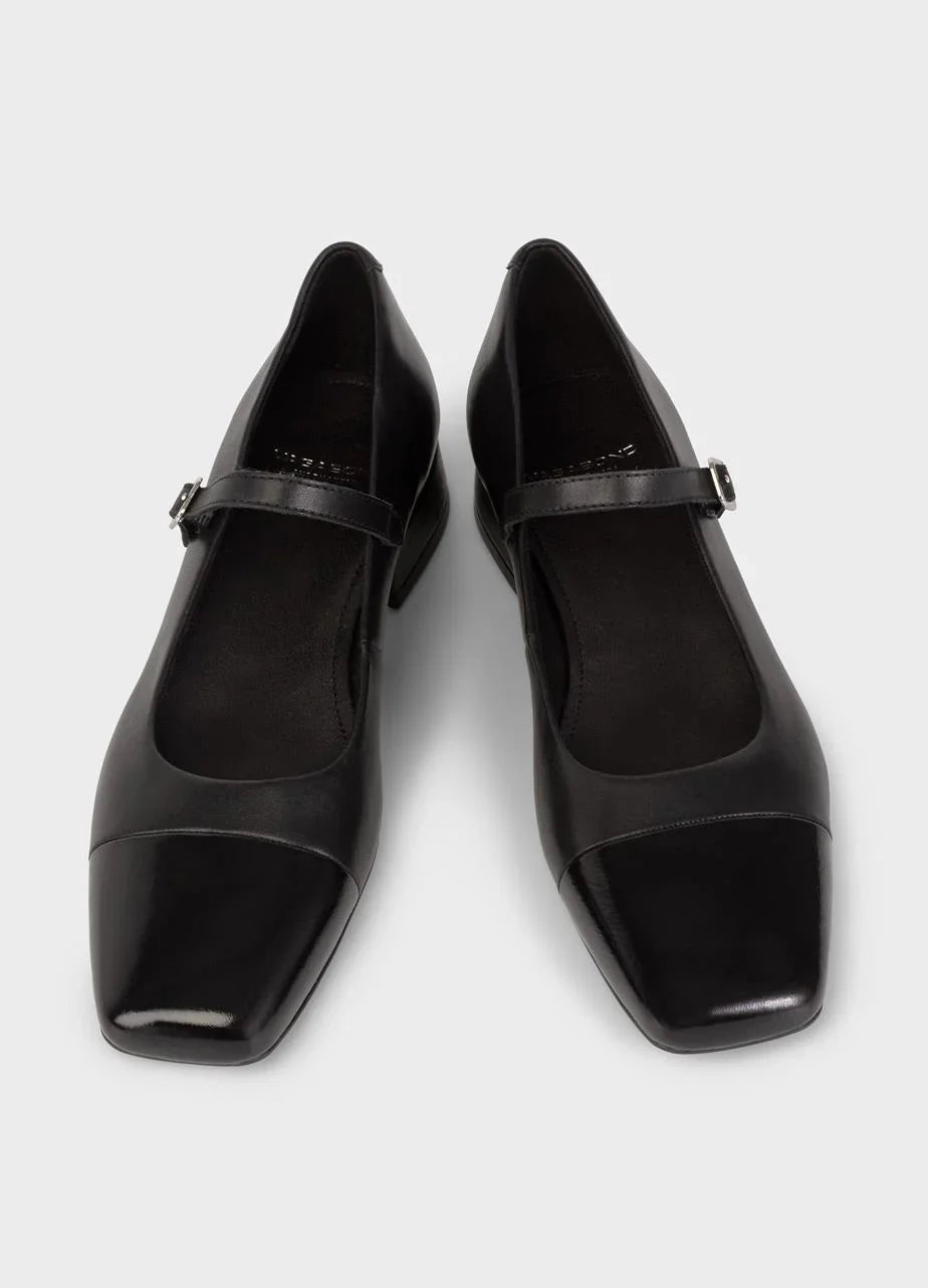 נעלי מרי ג'יין שחורות עם רצועה לנשים, אופנה אלגנטית מבית CHOZEN