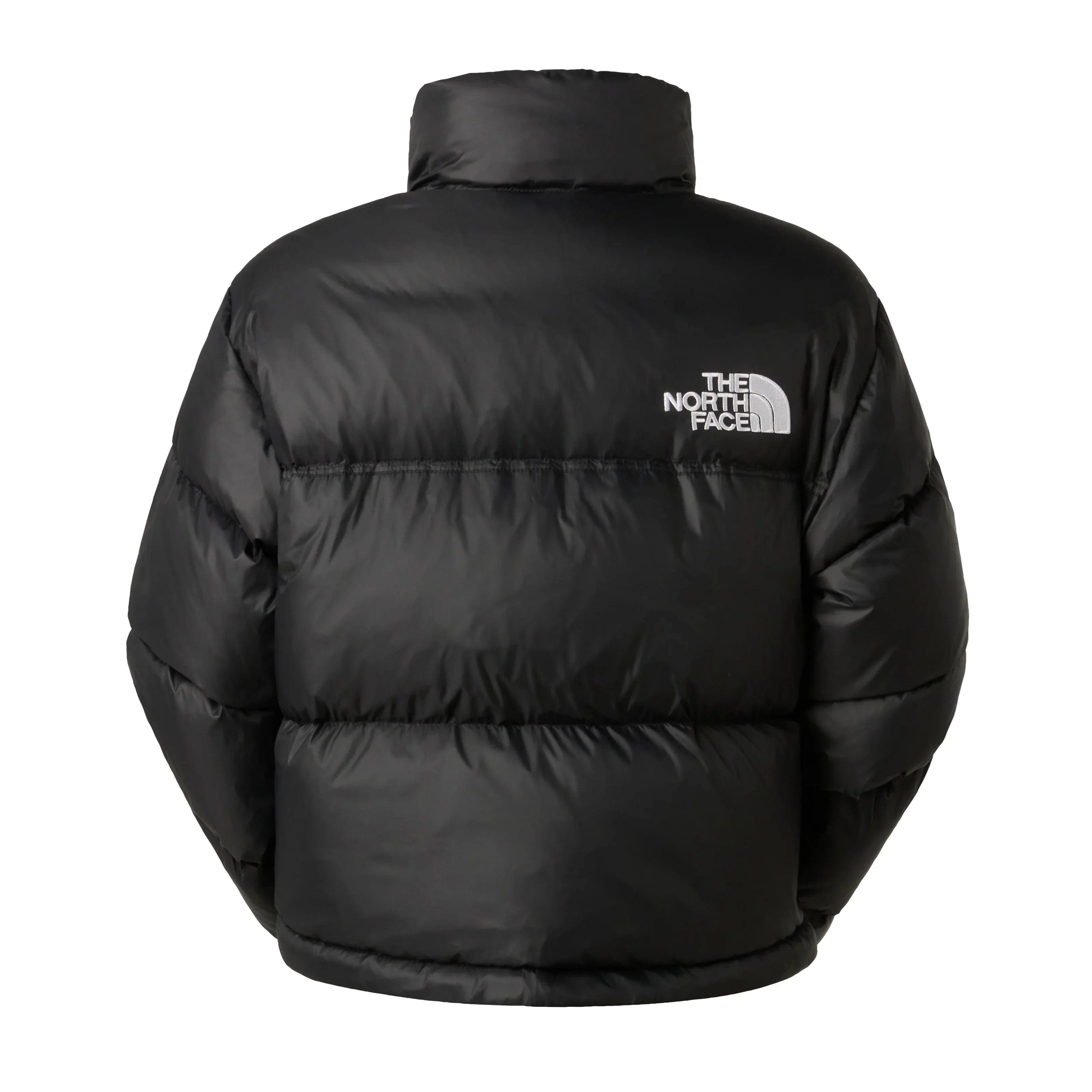 מעיל פוך שחור THE NORTH FACE, לוגו לבן בגב, קולקציית חורף CHOZEN