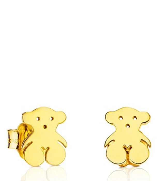 עגילי דובון זהב בעיצוב מודרני, תכשיטי CHOZEN, מבית היבואן הרשמי קבוצת אלפא