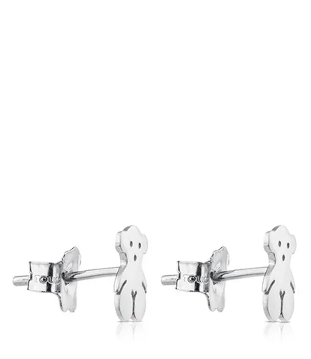 עגילי כסף דמות דובי לילדים, תכשיטים מעוצבים CHOZEN