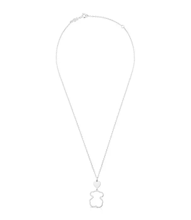 שרשרת כסף עם תליון דוב ממותג מוביל, סטייל אלגנטי, בלעדי ב-CHOZEN
