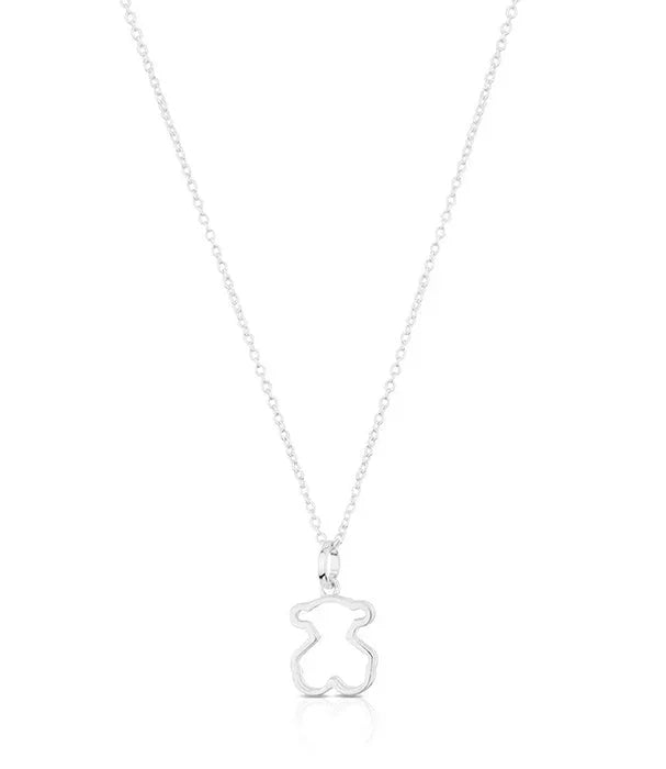 שרשרת כסף עם תליון דוב מינימליסטי, תכשיט אופנתי מבית CHOZEN