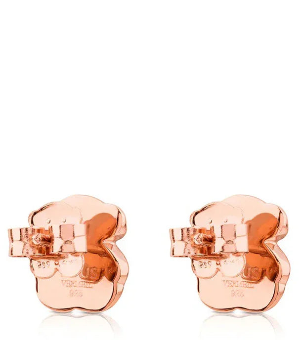 עגילי זהב ורוד בצורת דובון, תכשיטי יוקרה CHOZEN, מבית קבוצת אלפא