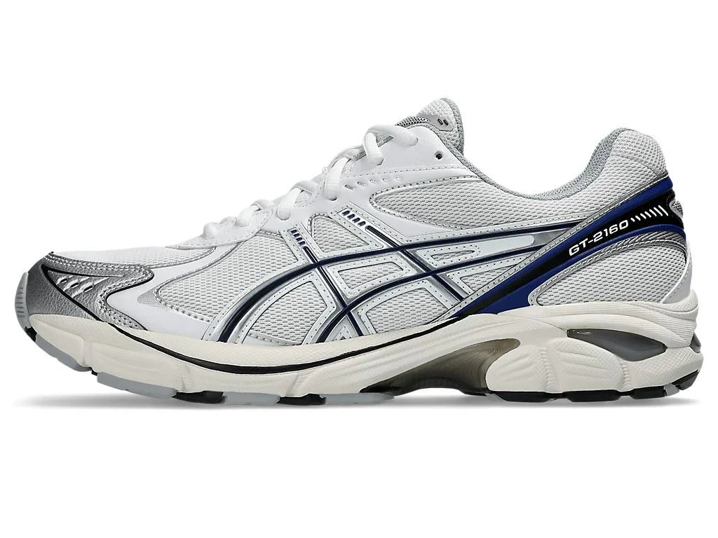 נעל ספורט לבנה עם עיטורי כחול וכסף, דגם GT-2160, קולקציית מותגים CHOZEN