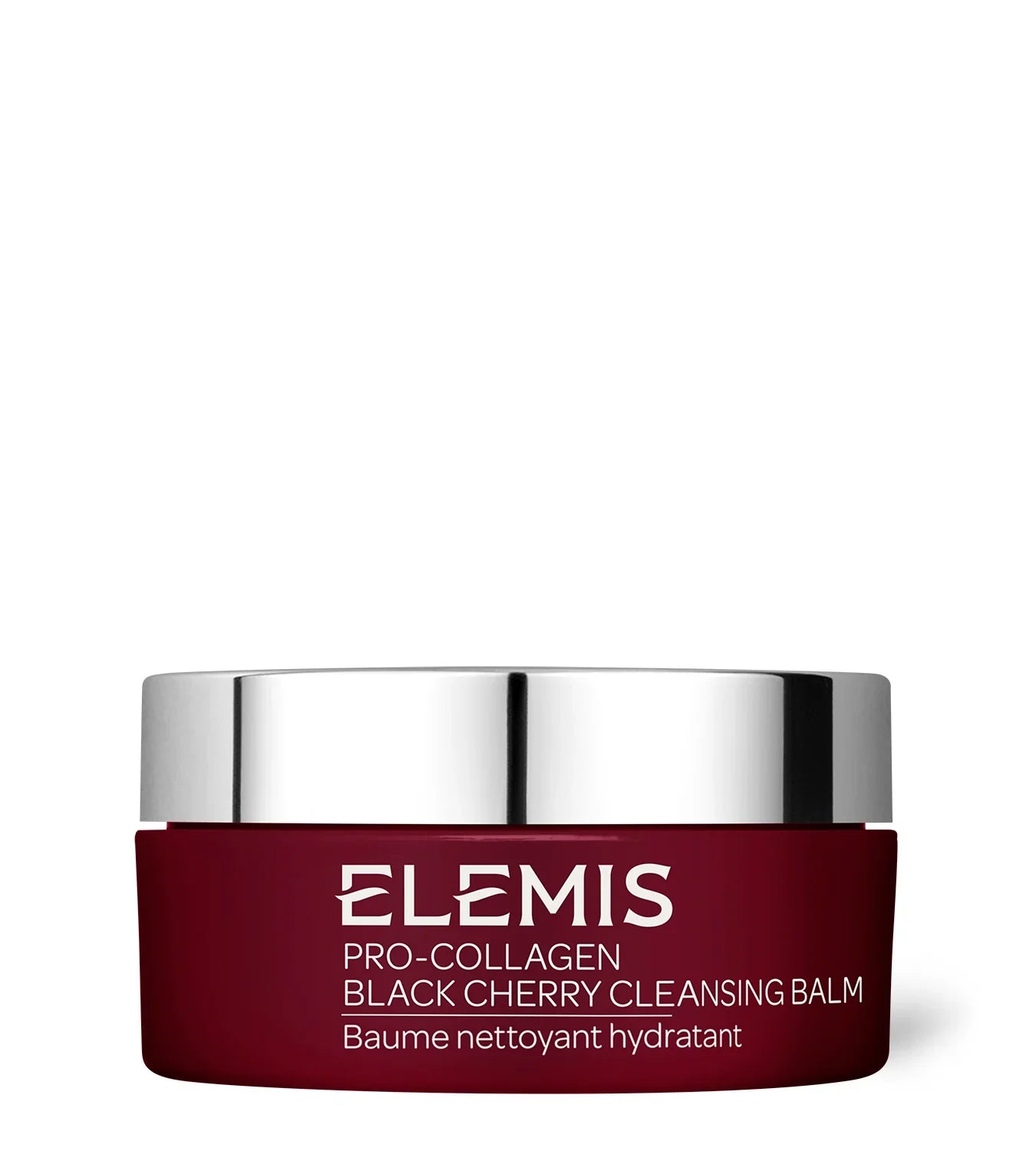 באלם ניקוי לחות של ELEMIS פרו-קולגן בטעם דובדבן שחור, מוצג על רקע לבן, CHOZEN