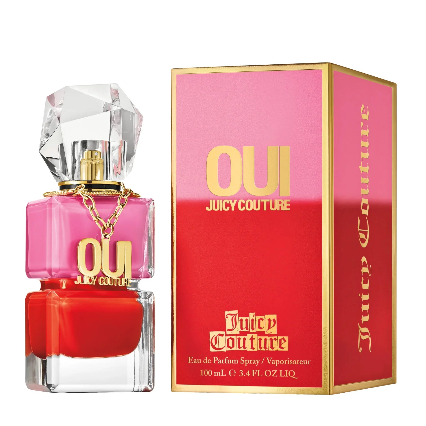 בושם OUI Juicy Couture לאשה, בקבוק צבעוני ואריזה יוקרתית, מותגים מבית CHOZEN