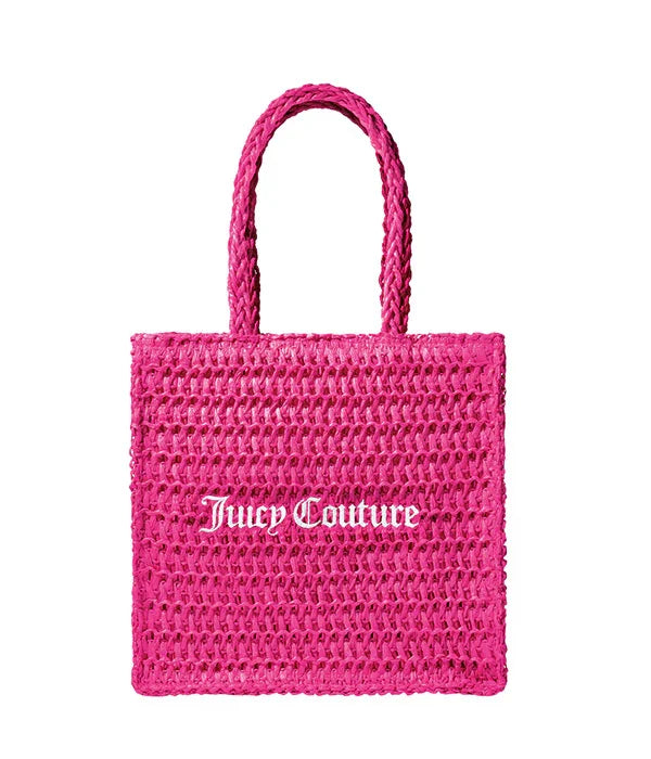 תיק קש ורוד של Juicy Couture, אופנתי, ממותג קבוצת אלפא באתר CHOZEN