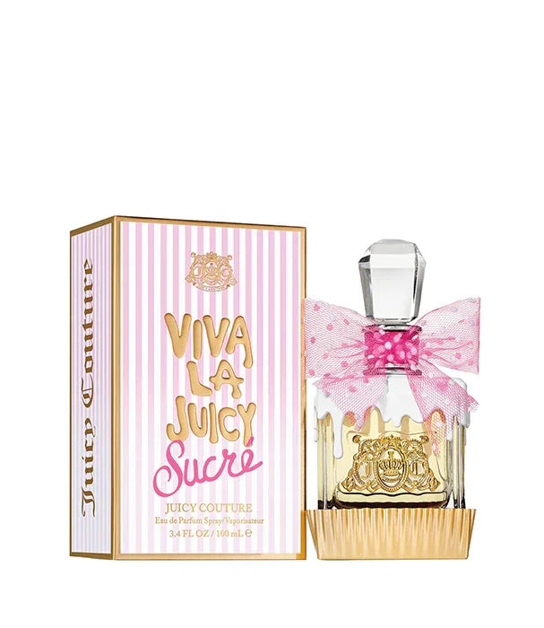 בושם Viva La Juicy Sucre Juicy Couture עם קופסה מעוצבת ורודה, מבית CHOZEN מותגים מובילים