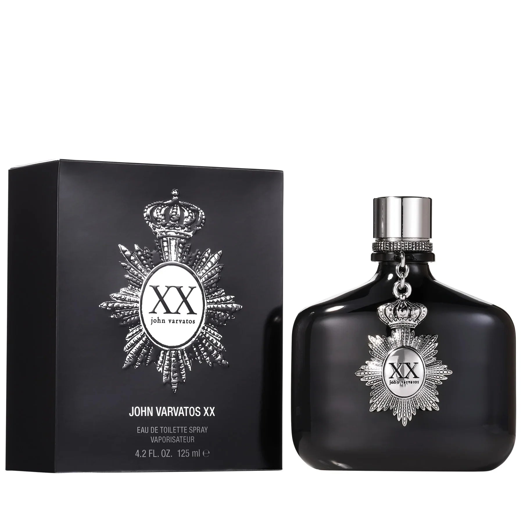 בושם ג'ון ורבטוס XX עם קופסה יוקרתית בשחור וכסף, מותגים מובילים ב-CHOZEN