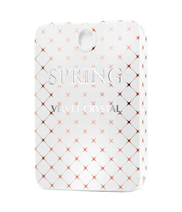 SPRING VELVET CRYSTAL מבית CHOZEN, עיצוב לבן אלגנטי עם דוגמת רשת, קופסת בישום לבית