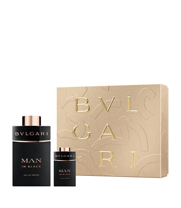 סט בושם Bvlgari Man In Black מבית קבוצת אלפא, אריזת מתנה יוקרתית, מותגים מובילים CHOZEN