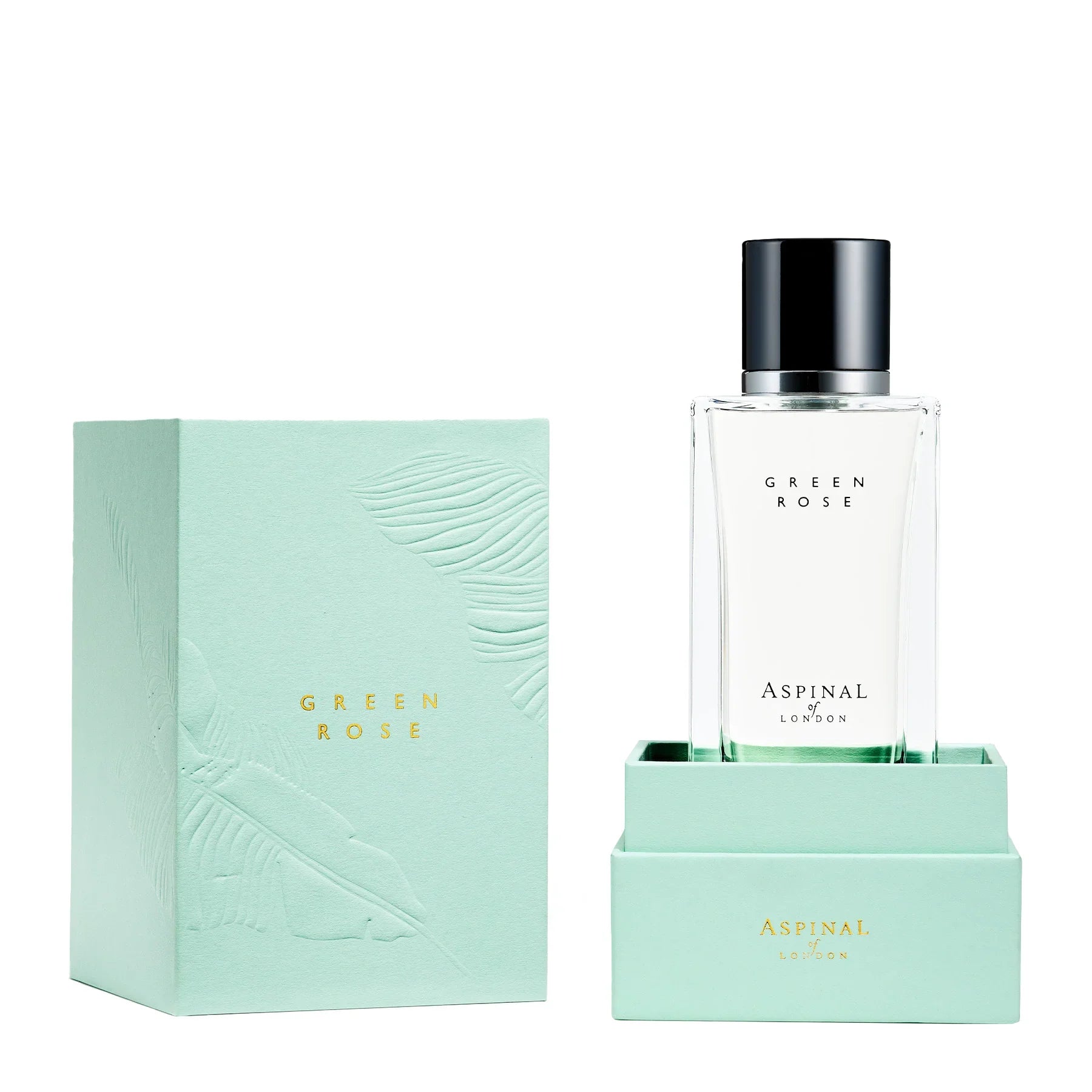 בושם Aspinal Green Rose עם אריזה ירוקה יוקרתית, מבית מותגים מובילים ב-CHOZEN
