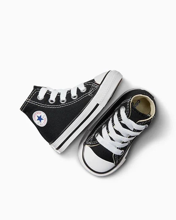נעלי סניקרס ילדים שחורות CONVERSE עם שרוכים, CHOZEN מותגים מובילים