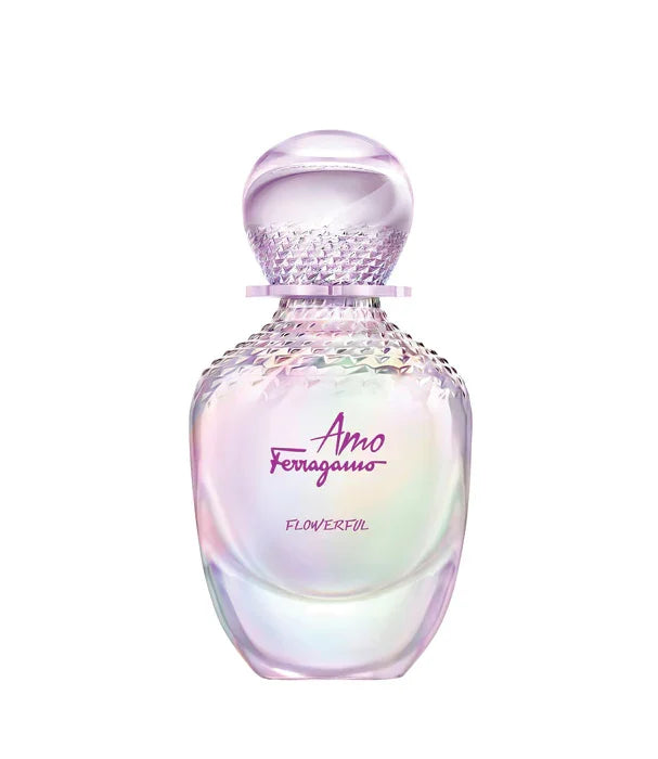 בושם Amo Ferragamo Flowerful בעיצוב ורוד עדין, מותג יוקרתי מאתר CHOZEN