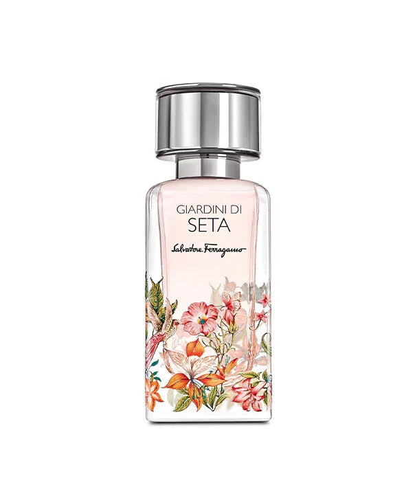 בושם Giardini di Seta מבית Salvatore Ferragamo עם עיצוב פרחוני יוקרתי, מותג ב-CHOZEN