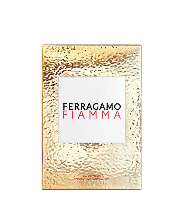 בושם Ferragamo Fiamma עם אריזה יוקרתית מוזהבת, מותג מוביל בקבוצת אלפא CHOZEN