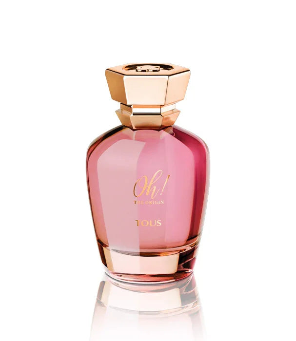 בקבוק בושם ורוד עם פקק זהב, TOUS Oh! The Origin, מבית מותגים מובילים ב-CHOZEN