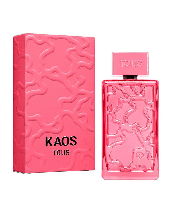 בושם TOUS KAOS ורוד עם אריזה תואמת מדגם CHOZEN, מבית קבוצת אלפא, מראה יוקרתי ועכשווי