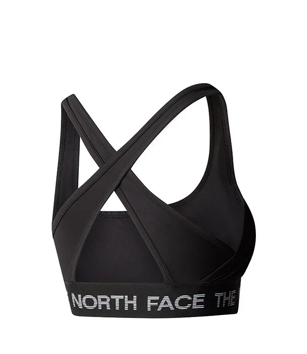 חזיית ספורט שחורה לנשים של The North Face עם רצועות מוצלבות על הגב, מבית CHOZEN