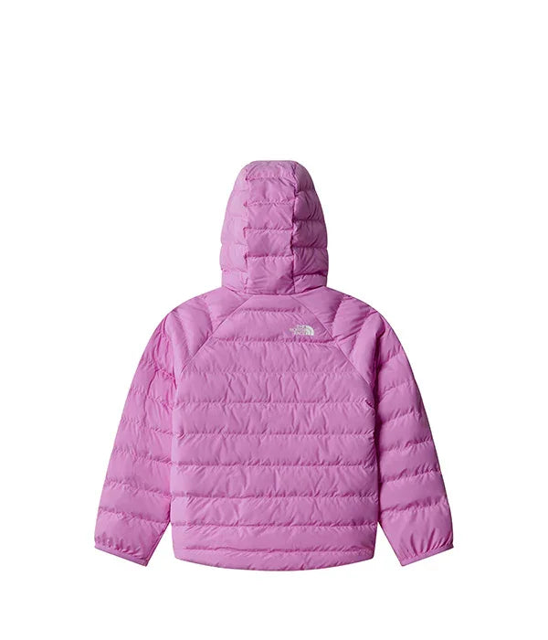 מעיל פוך ורוד עם קפוצ׳ון מבית המותג The North Face, מוצג על רקע לבן - CHOZEN