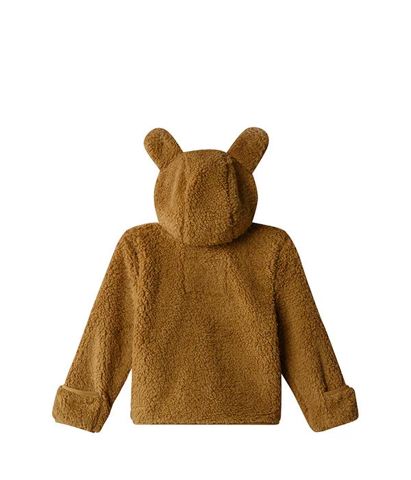מעיל פליז חום לילדים עם קפוצ'ון ואוזניים, CHOZEN, מותגים מובילים קבוצת אלפא