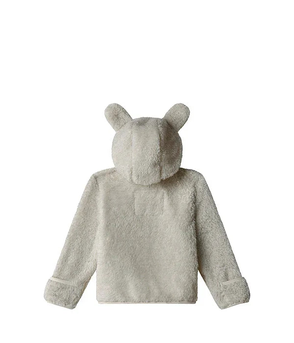 מעיל פליז לבן עם כובע אזניים, עיצוב חורפי אופנתי, CHOZEN, קבוצת אלפא