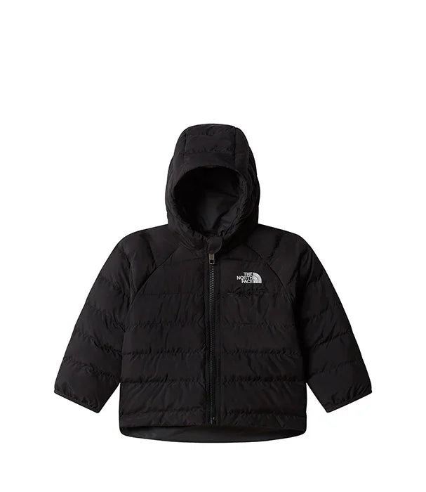 מעיל פוך שחור עם כובע מבית The North Face, מוצר מותג איכותי מבית CHOZEN
