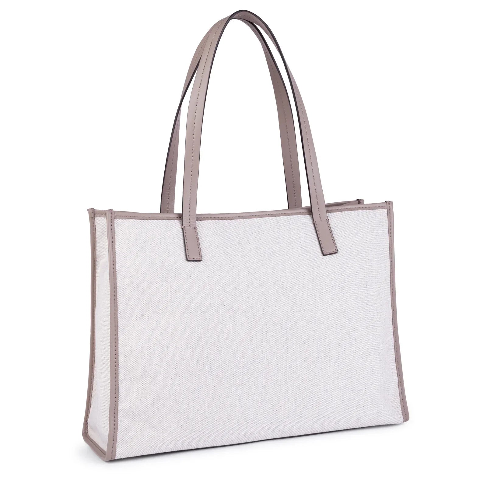 תיק יד אלגנטי CHOZEN, בד לבן עם ידיות עור, מותג יוקרתי מבית קבוצת אלפא