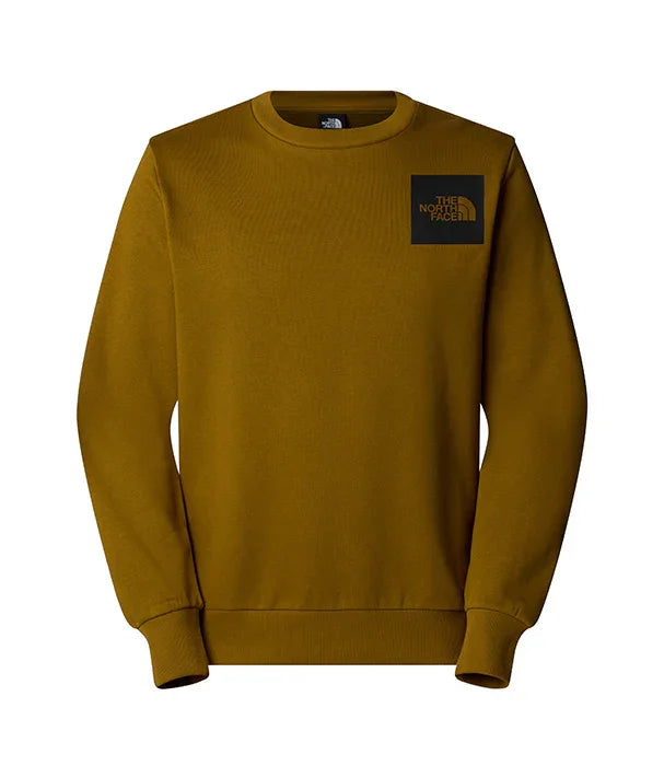 סווטשרט חרדל של The North Face עם לוגו עליון, אופנת גברים CHOZEN מותגים מובילים