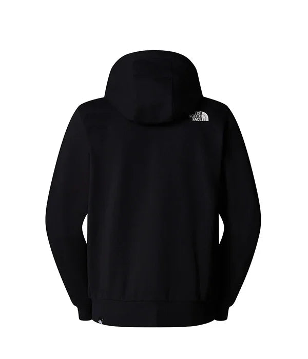 קפוצ׳ון שחור לגברים של The North Face, לוגו לבן בגב, אופנה CHOZEN מותגים מובילים