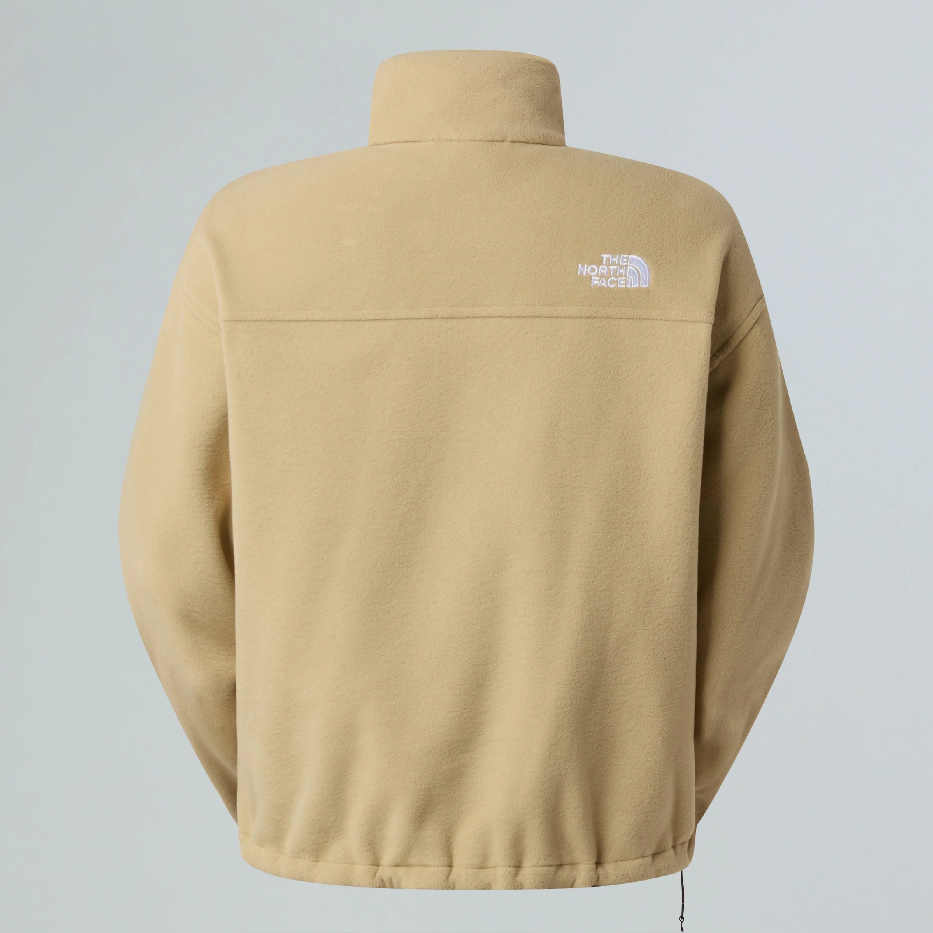 פליז בז' של The North Face עם לוגו לבן, אופנת חורף מותגים ב-CHOZEN