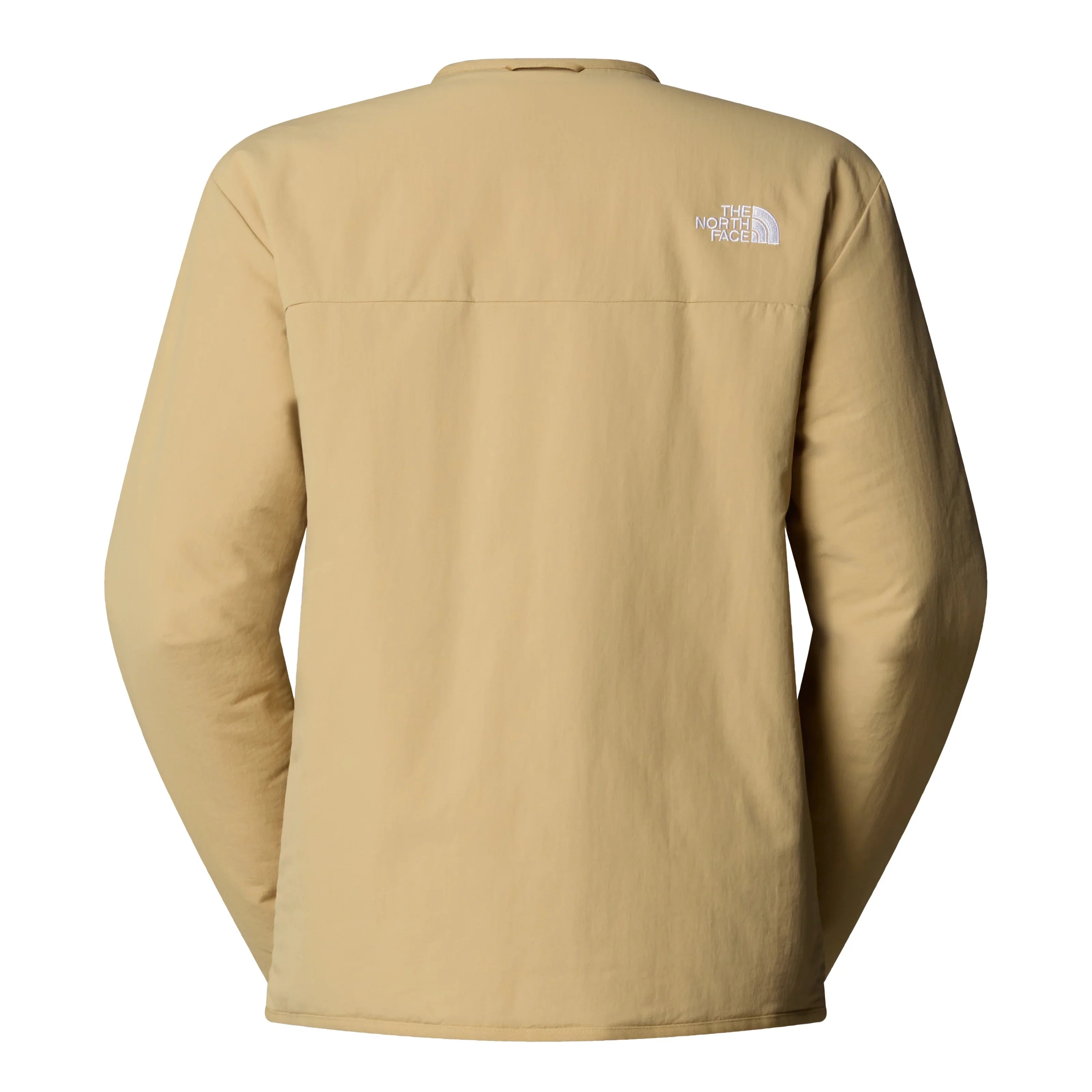 חולצת נורת' פייס בגוון בז', ארוך שרוול, לוגו The North Face, אופנה גברים CHOZEN